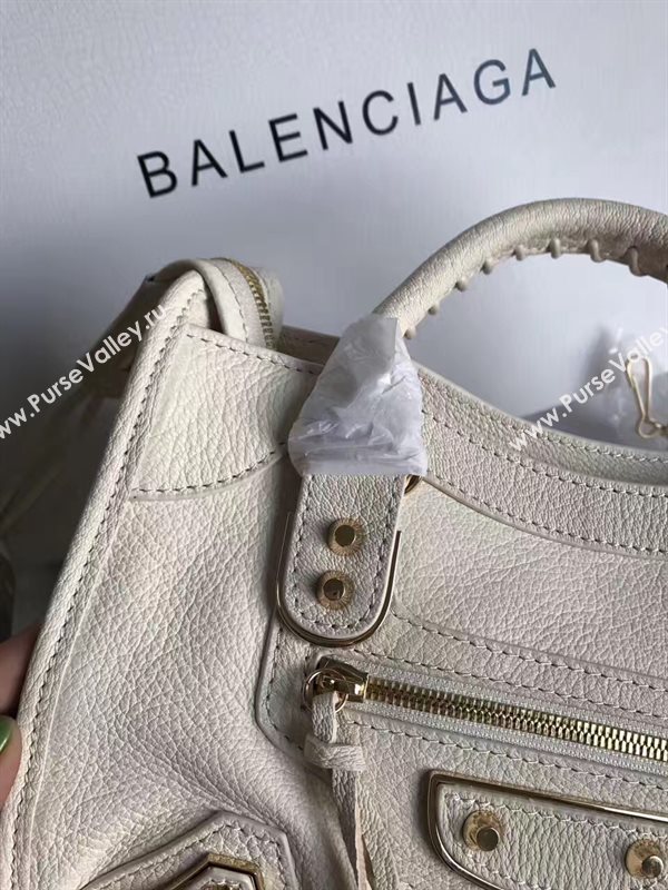 Balenciaga city mini goatskin gray light bag 4404