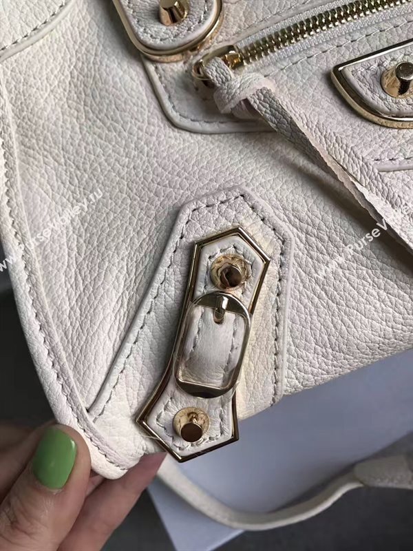 Balenciaga city mini goatskin gray light bag 4404