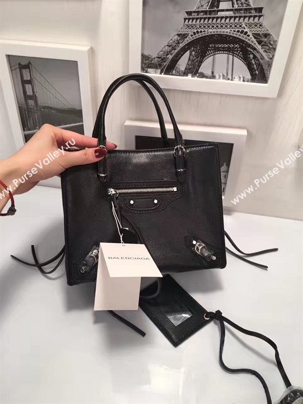 Balenciaga city mini goatskin black bag 4406