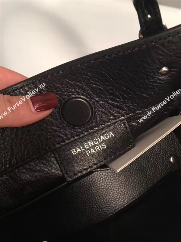 Balenciaga city mini goatskin black bag 4406