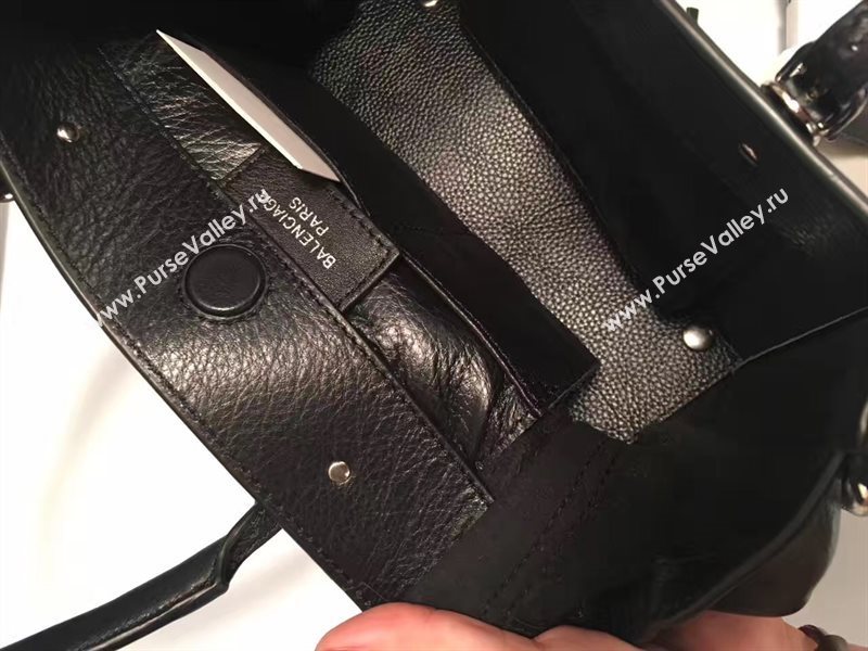 Balenciaga city mini goatskin black bag 4406