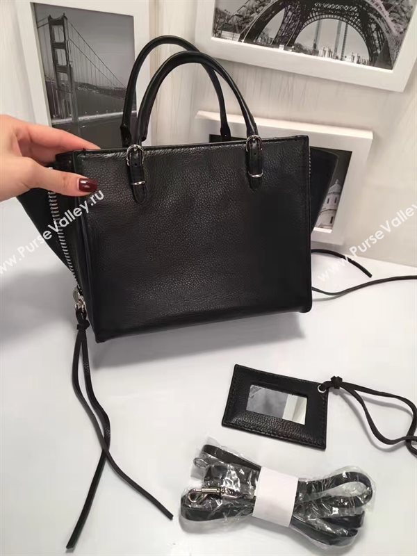 Balenciaga city mini goatskin black bag 4406