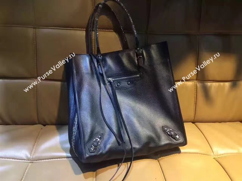Balenciaga city large goatskin black bag 4407