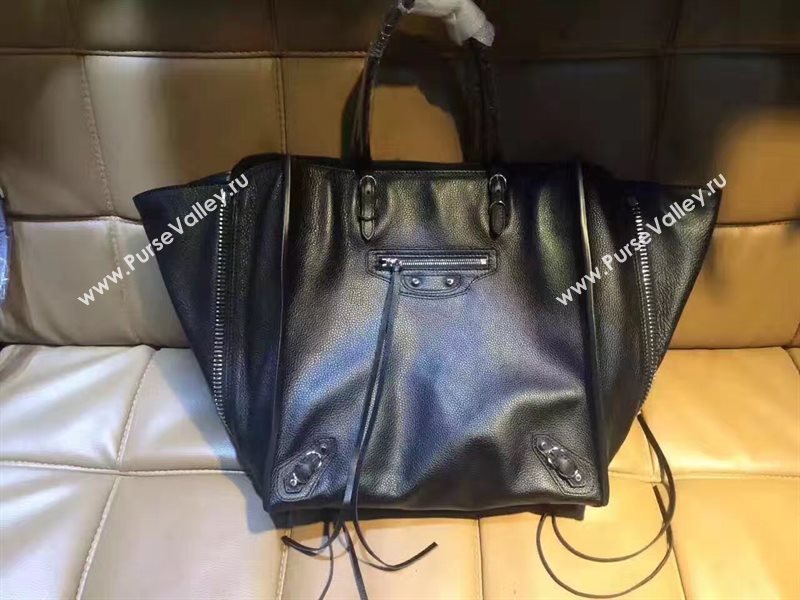 Balenciaga city large goatskin black bag 4407
