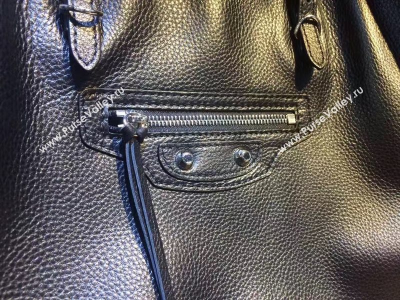 Balenciaga city large goatskin black bag 4407