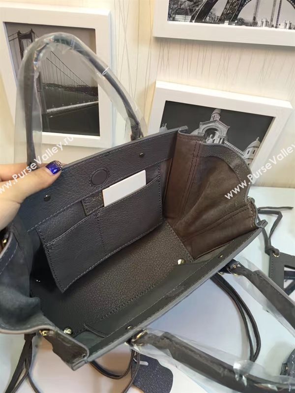 Balenciaga city mini dark goatskin gray bag 4409