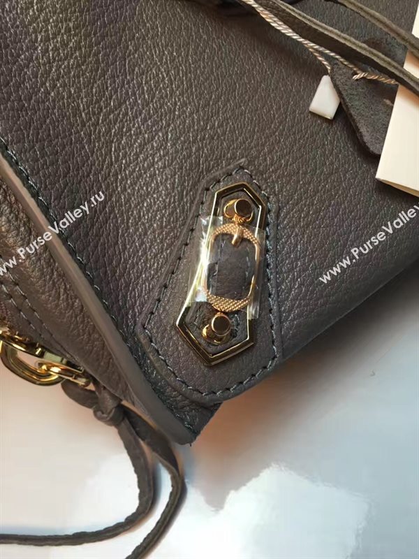 Balenciaga city mini dark goatskin gray bag 4409