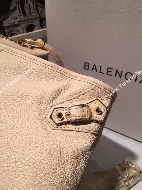 Balenciaga city cream goatskin large bag 4411