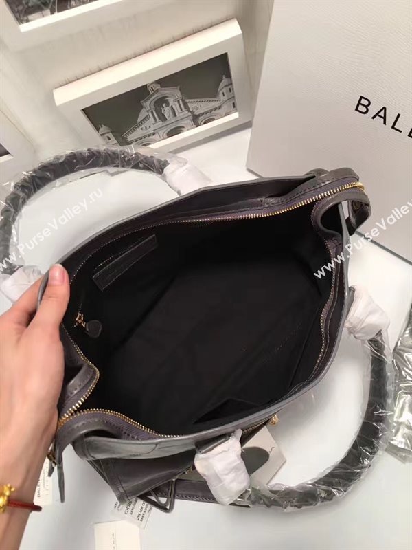 Balenciaga city dark large gray bag 4416