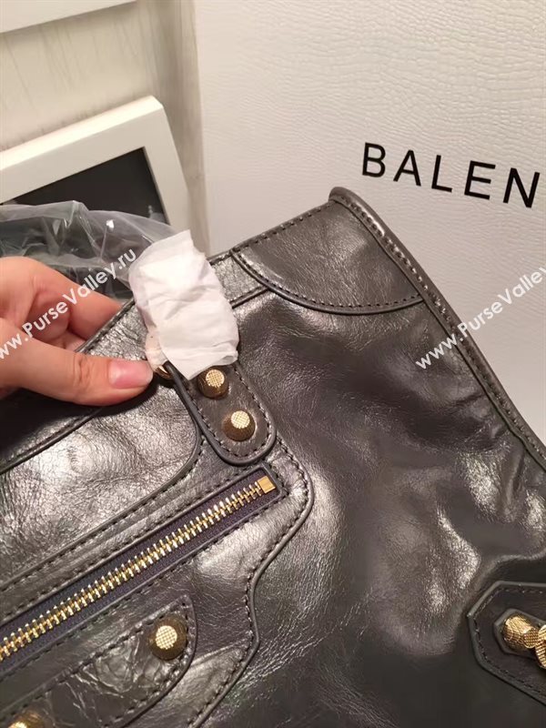 Balenciaga city dark large gray bag 4416