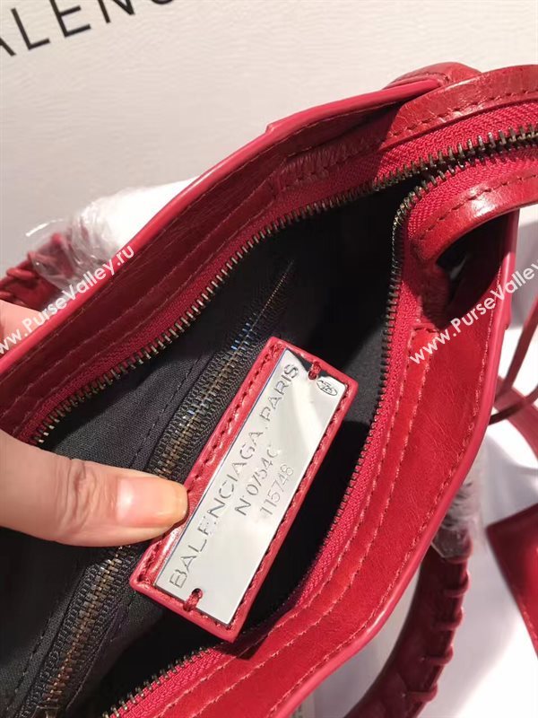 Balenciaga city red small bag 4421