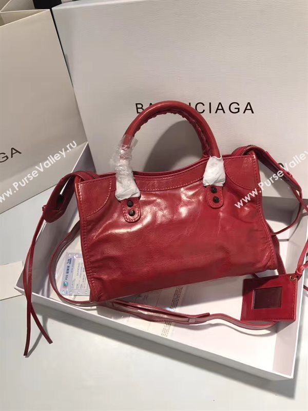 Balenciaga city red small bag 4421