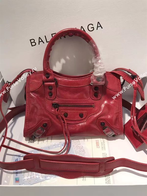 Balenciaga city mini red bag 4422