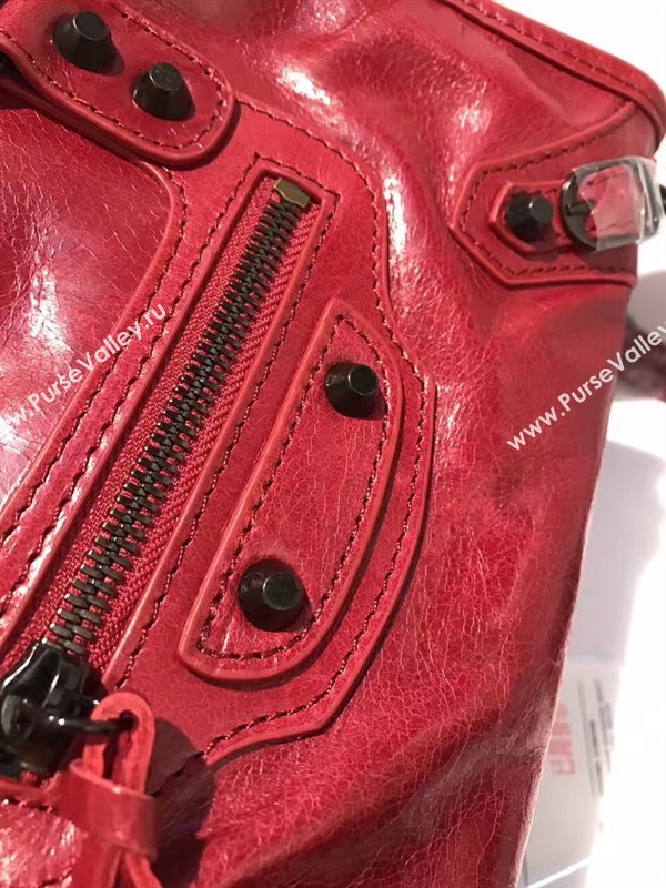 Balenciaga city mini red bag 4422