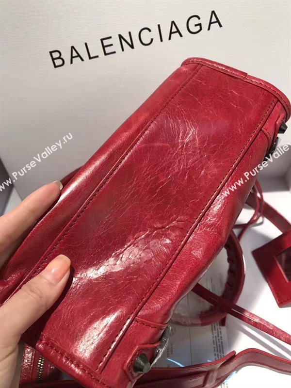Balenciaga city mini red bag 4422