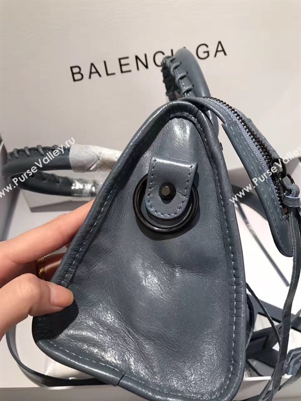 Balenciaga city mini gray navy bag 4423