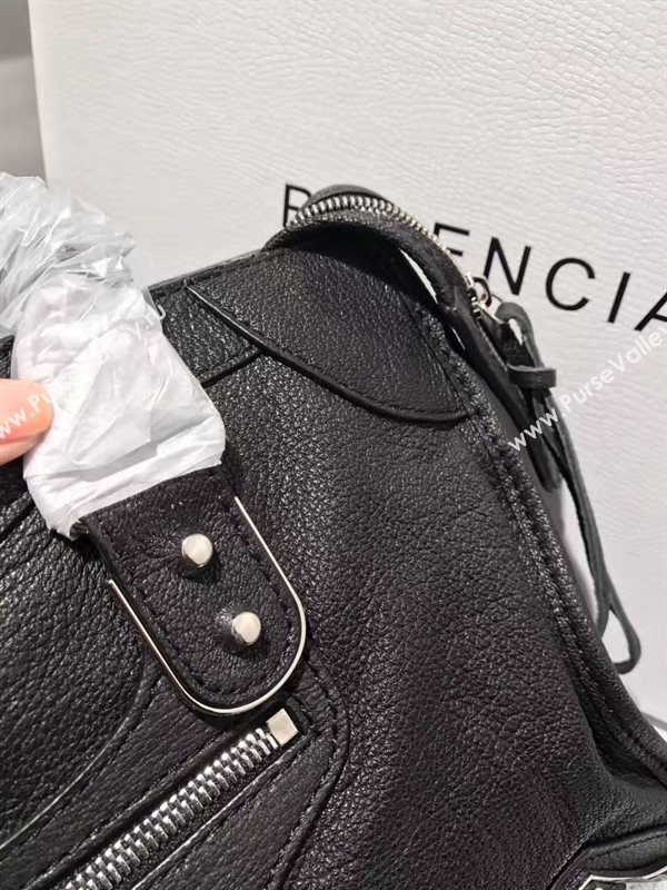 Balenciaga city black goatskin large bag 4426