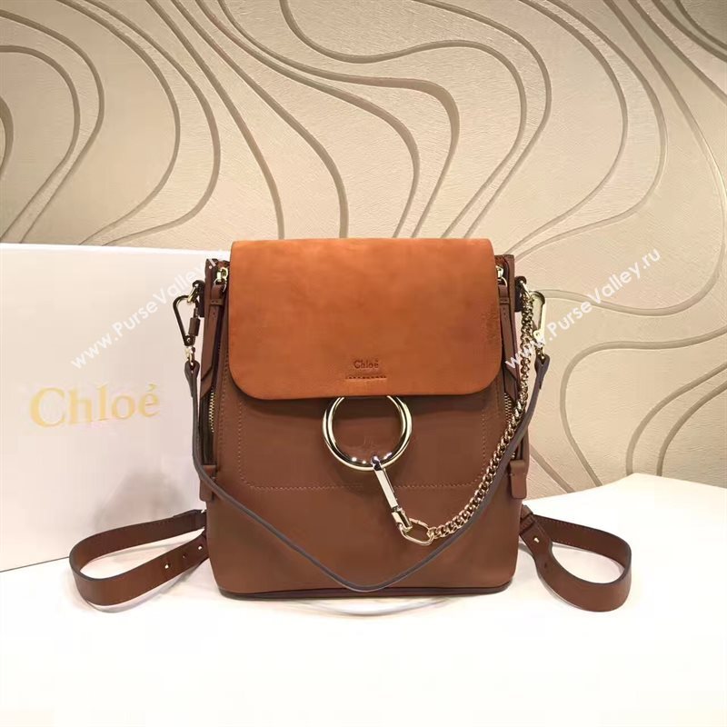 Chloe faye backpack tan bag 4433