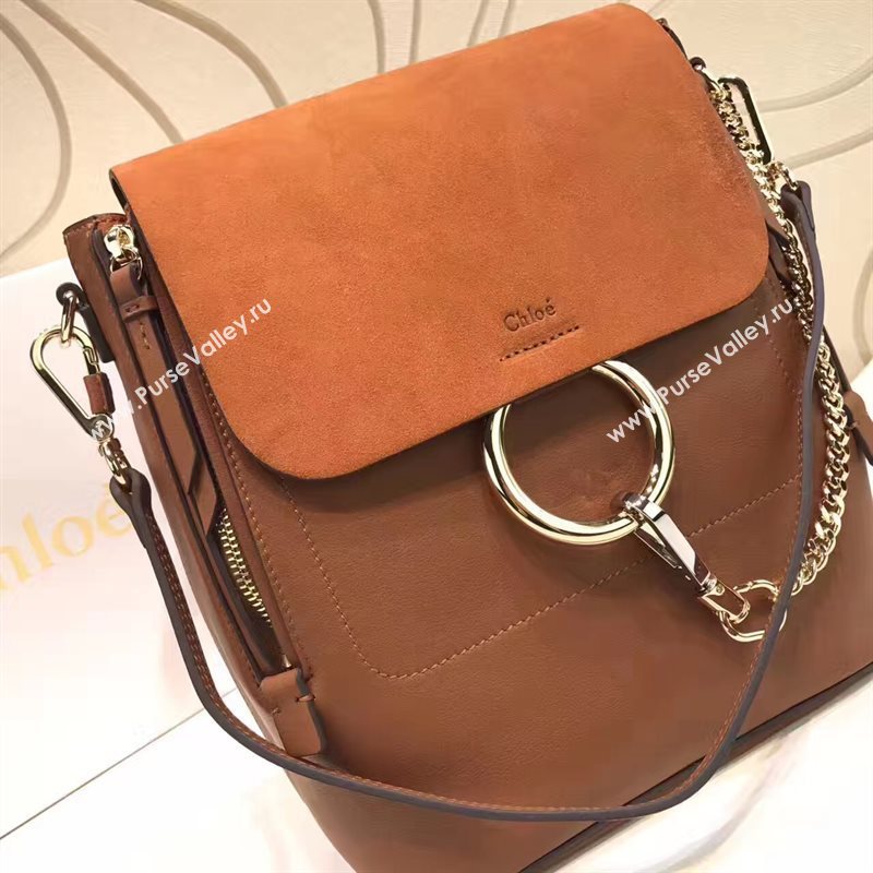 Chloe faye backpack tan bag 4433