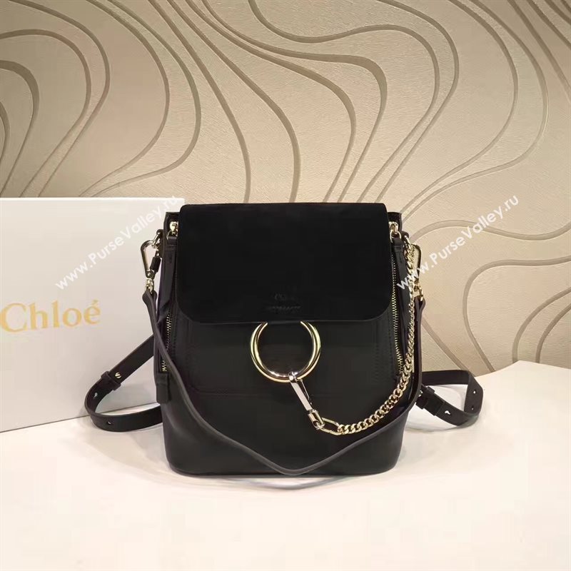 Chloe faye backpack black bag 4434
