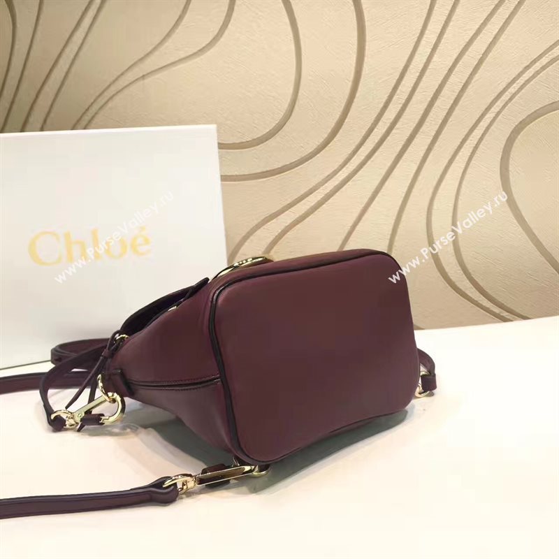 Chloe small wine backpack faye bag 4436