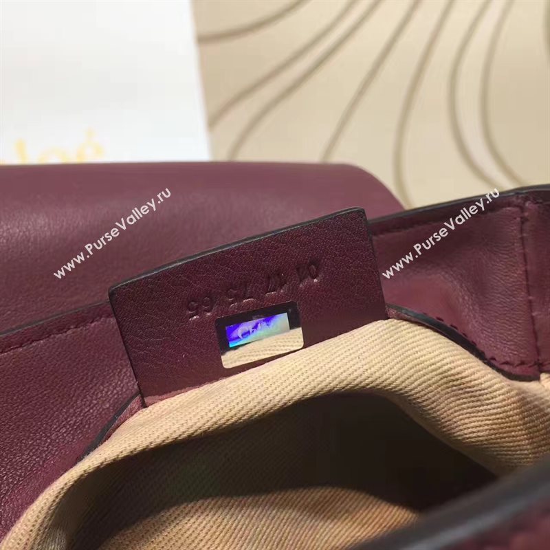 Chloe small wine backpack faye bag 4436