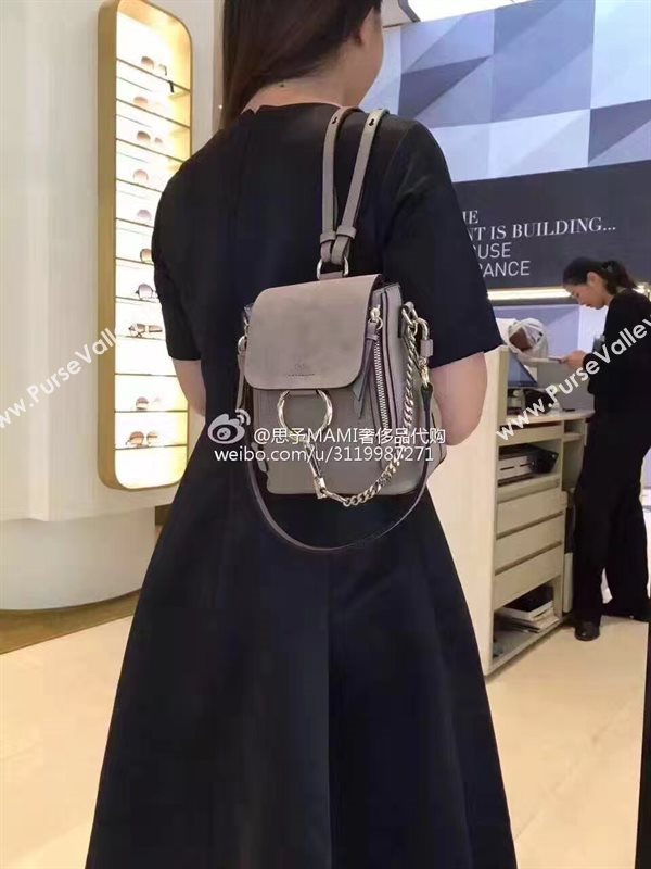 Chloe small wine backpack faye bag 4436