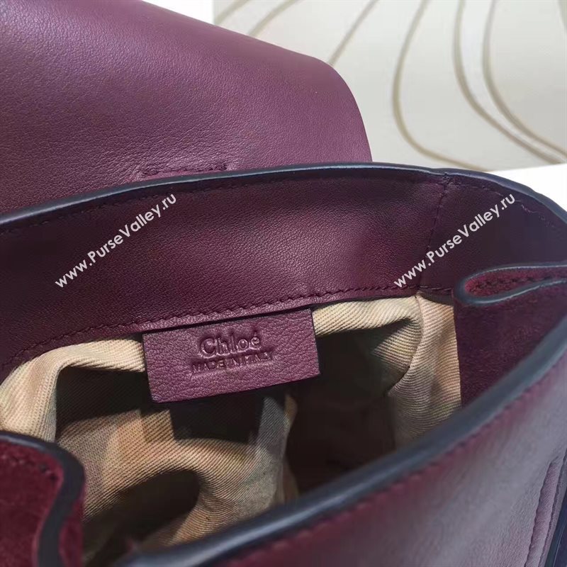 Chloe small wine backpack faye bag 4436