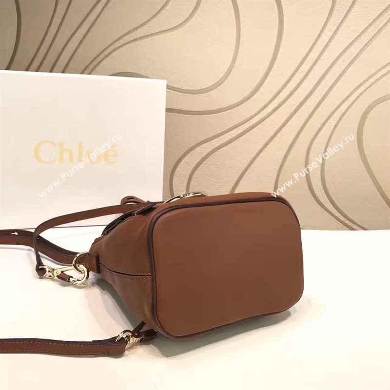 Chloe small tan backpack faye bag 4437