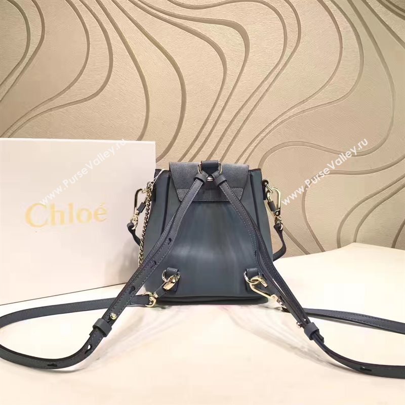 Chloe small faye gray backpack bag 4438