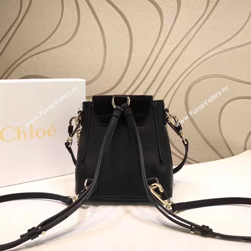 Chloe small faye black backpack bag 4439