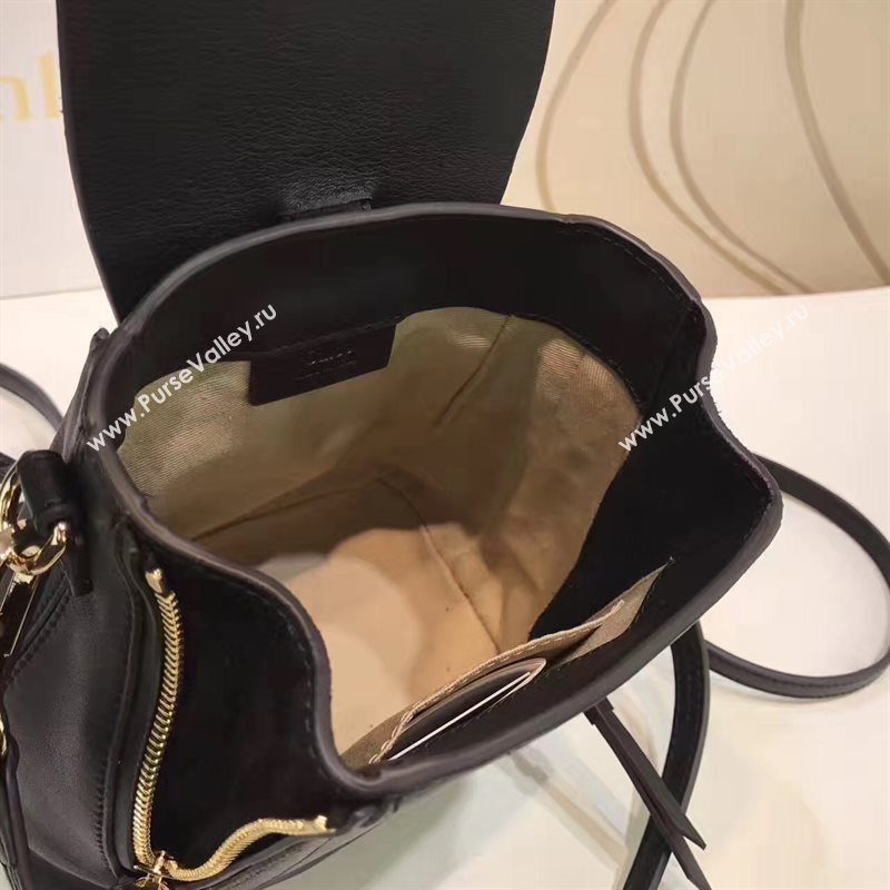 Chloe small faye black backpack bag 4439