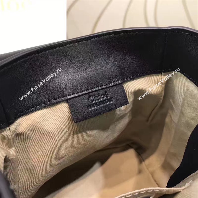 Chloe small faye black backpack bag 4439