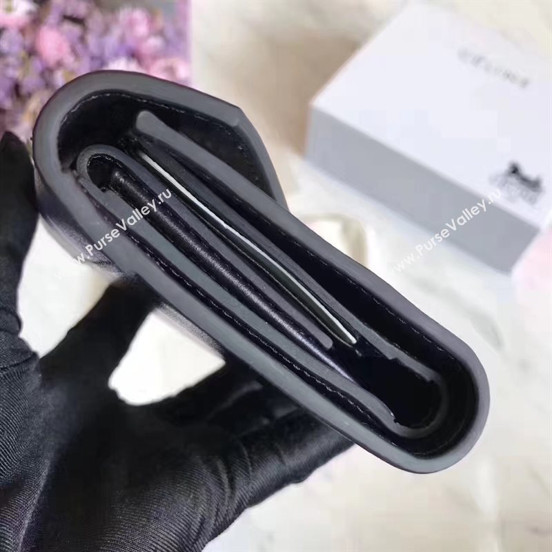 Celine black v wallet navy bag 4540