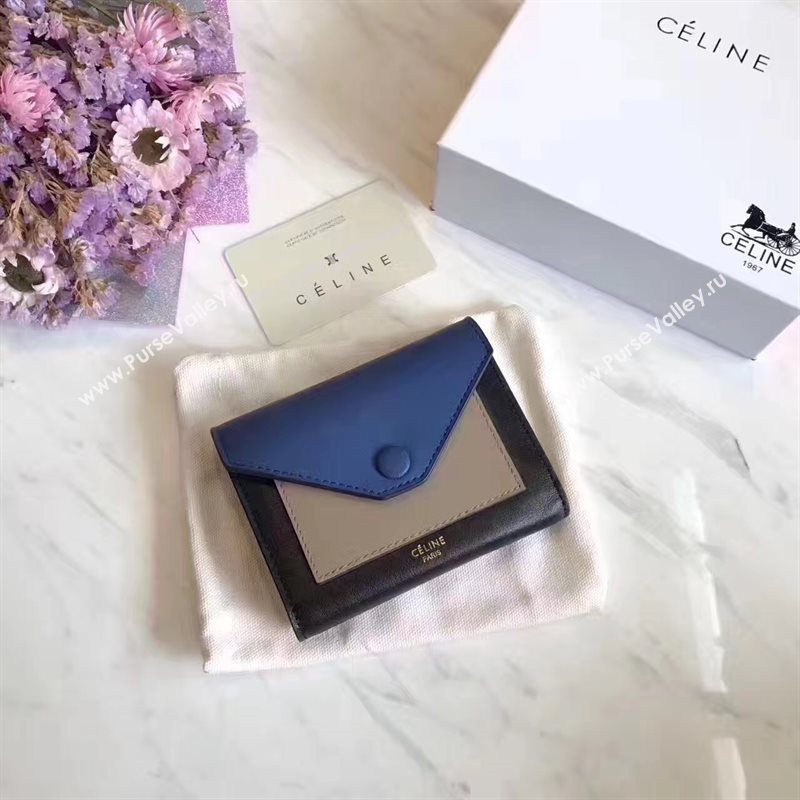 Celine black v wallet navy bag 4540