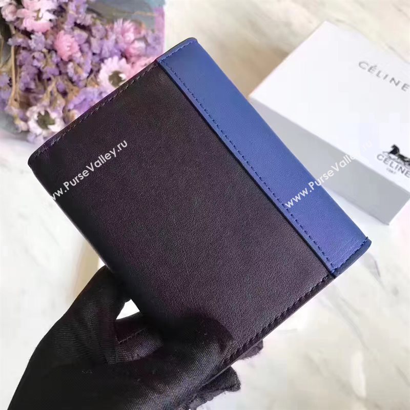 Celine black v wallet navy bag 4540