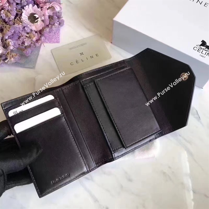 Celine black v wallet navy bag 4540
