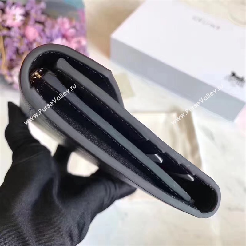 Celine navy v black wallet large bag 4541