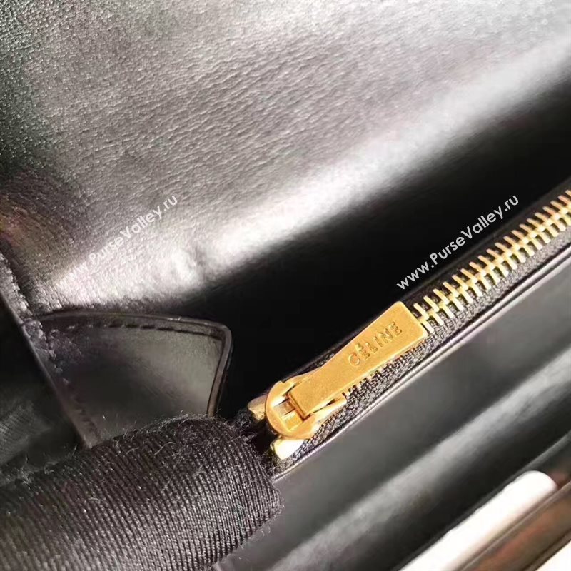 Celine navy v black wallet large bag 4541