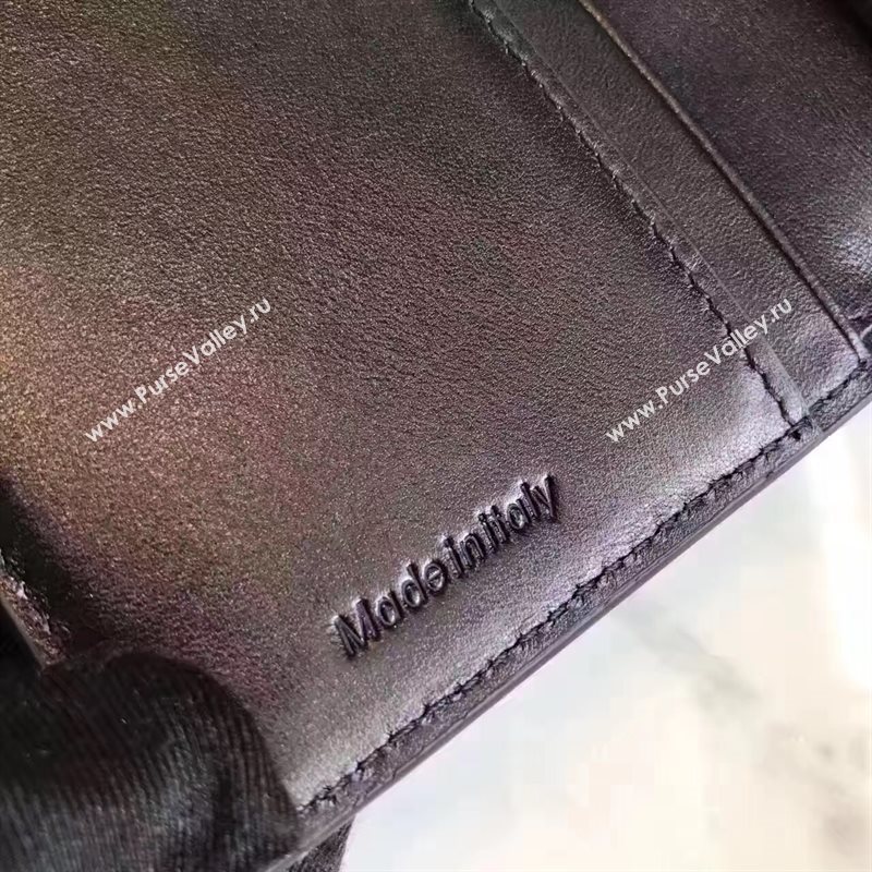 Celine black v wallet green bag 4542