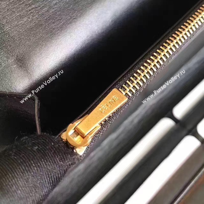 Celine large green v wallet black bag 4543