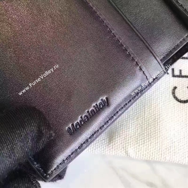 Celine black v wallet red bag 4544