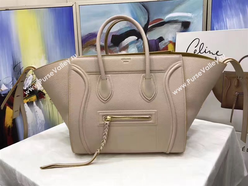 Celine large light gray Phantom Luggage bag 4546