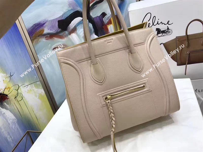 Celine large light gray Phantom Luggage bag 4546