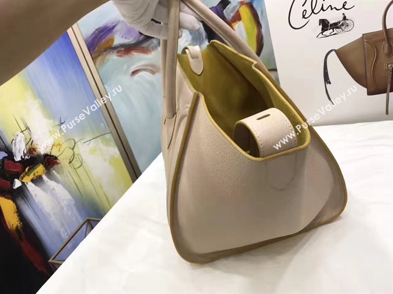 Celine large light gray Phantom Luggage bag 4546