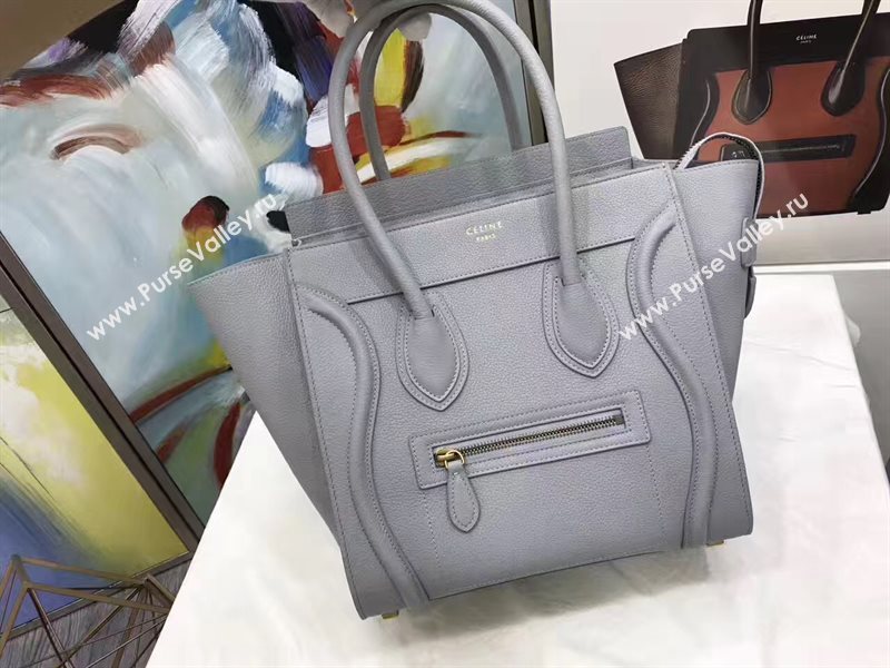 Celine medium grain Boston gray bag 4547