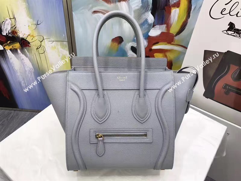 Celine medium grain Boston gray bag 4547