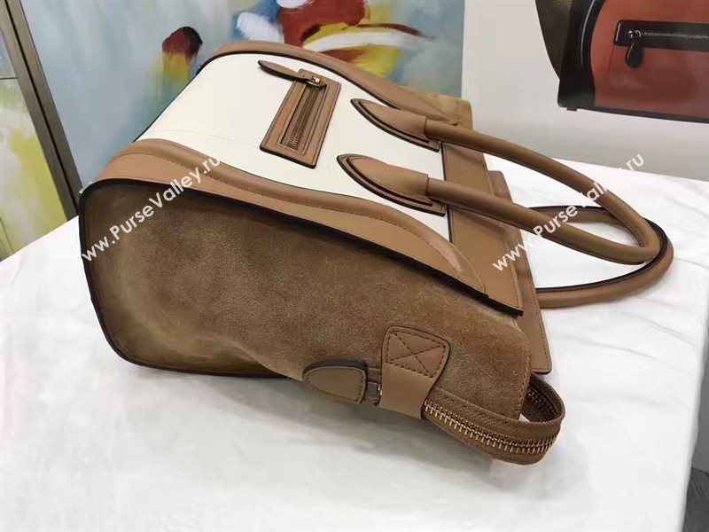 Celine medium tan v Boston suede bag 4548