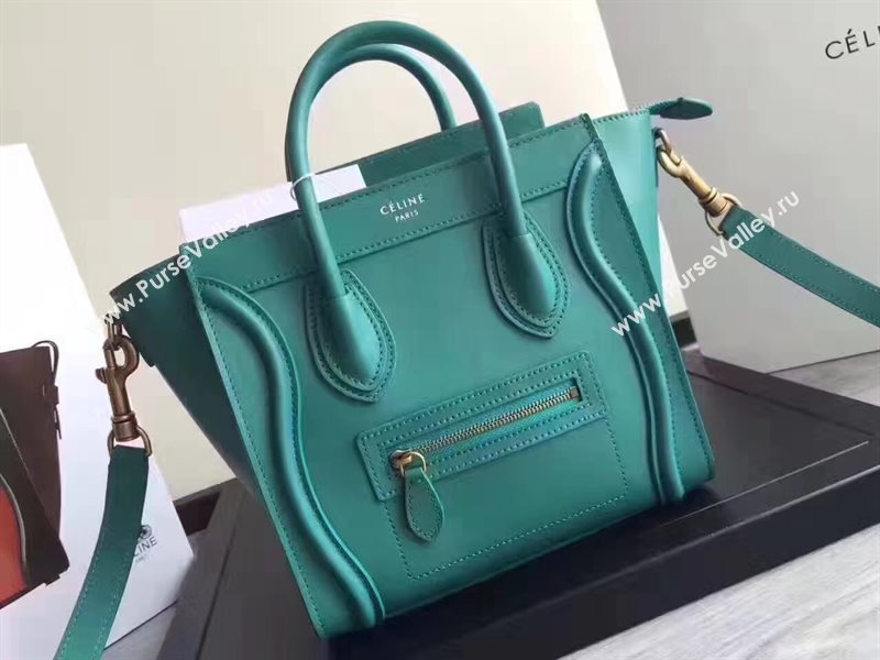 Celine nano Boston green bag 4550