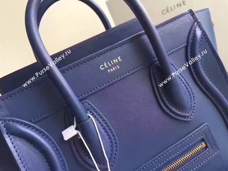 Celine nano Boston navy bag 4551